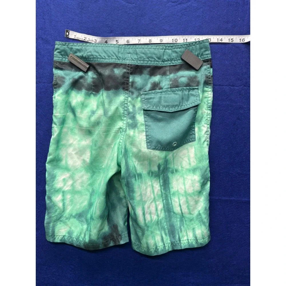 Surf‎ Boys Art Class Board Shorts 14 Green Tie Dye